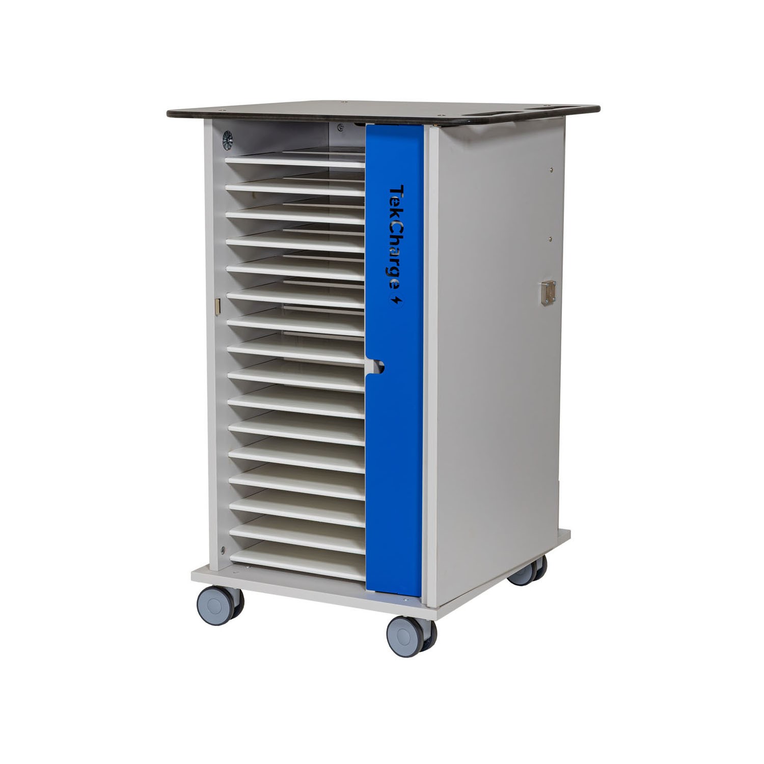 Single Door 16 Laptops or Chromebook up to 17 Charging Trolley