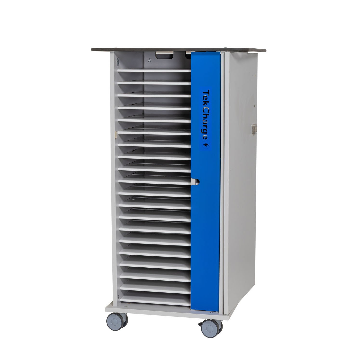 Single Door 20 Laptops or Chromebook up to 17 Charging Trolley