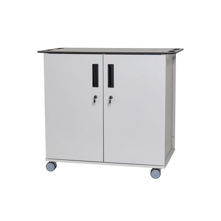 TekCharge Dual Door 32 Laptops or Chromebook up to 17" Charging Trolley