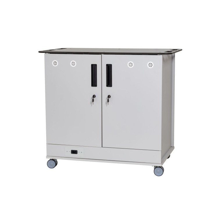 TekCharge Dual Door 32 Laptops or Chromebook up to 17" Charging Trolley