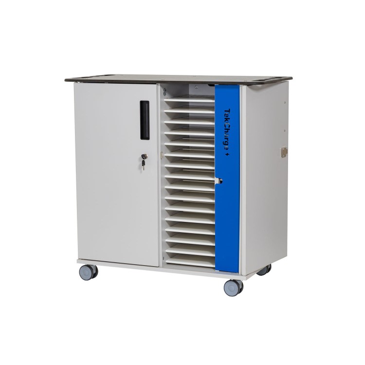 TekCharge Dual Door 32 Tablets up to 13" Charging Trolley