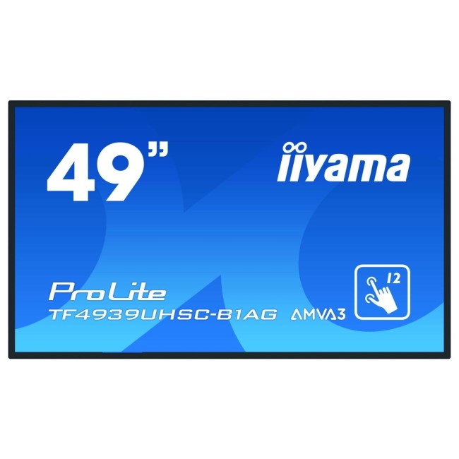 iiyama ProLite TF4939UHSC-B1AG 49" 4K UHD IPS Touchscreen Large Format Display 