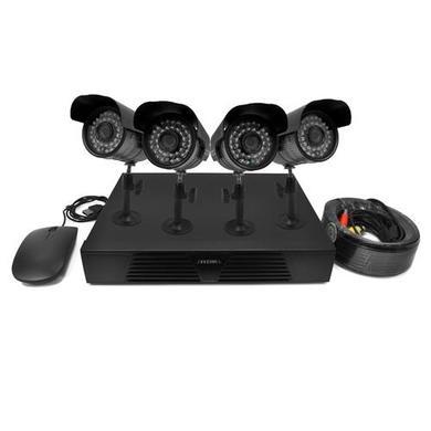 GRADE A3 - electriQ CCTV System - 4 Channel 720p DVR with 4 x 800TVL Bullet Cameras & 1TB HDD