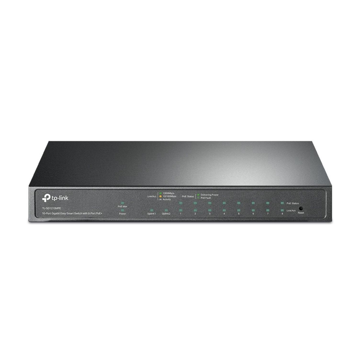 10-Port Gigabit Easy Smart Switch with 8-Port PoE+