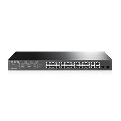Tp-Link Jetstream Tl-Sl2428p Poe Rack-Mountable Managed Network Switch Black, Laptops Direct - TL-SL2428P