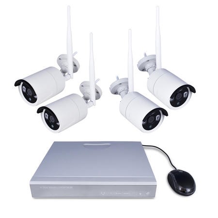 electriQ 4 Camera 1080p HD NVR CCTV System with 1TB HDD 