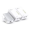 TP-LINK TL-WPA4220T KIT 300Mbps AV600 Wireless N Powerline Adapter Triple Kit