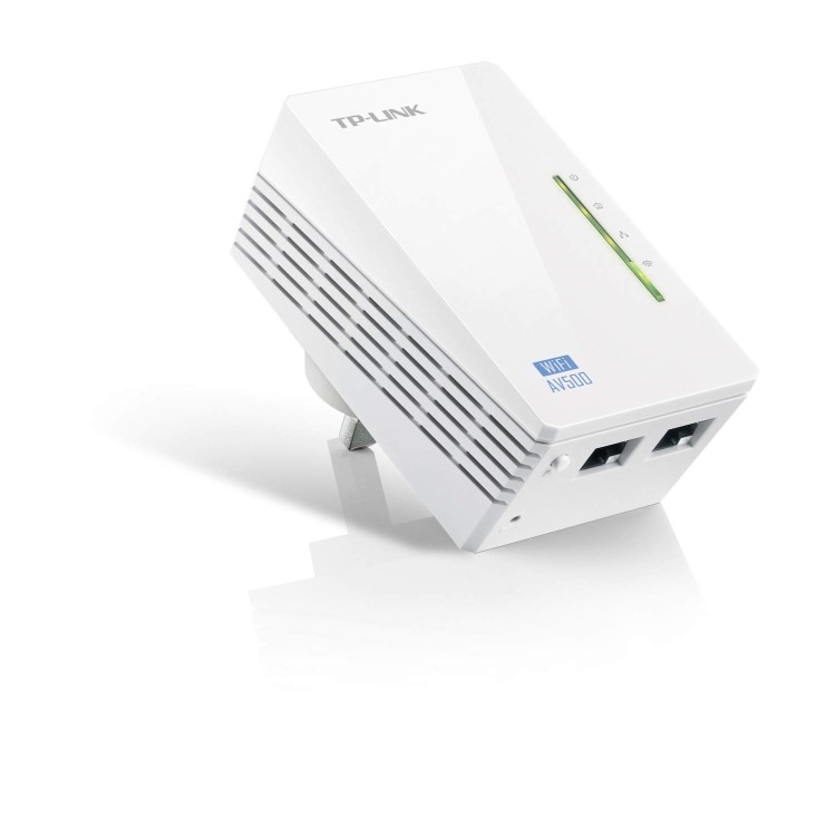 TP-Link AV500 WiFi Extender with 2 LAN ports - Powerline Homeplug