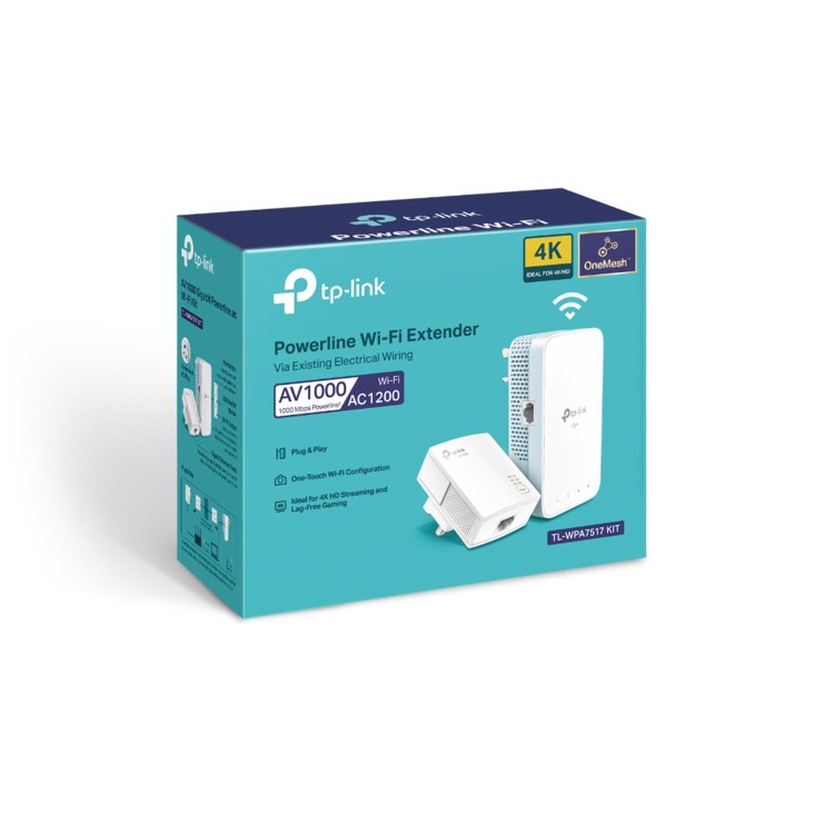 TP-Link TL-WPA7517 KIT V2 Wi-Fi Kit - Powerline adapter kit - GigE HomePlug AV HPAV