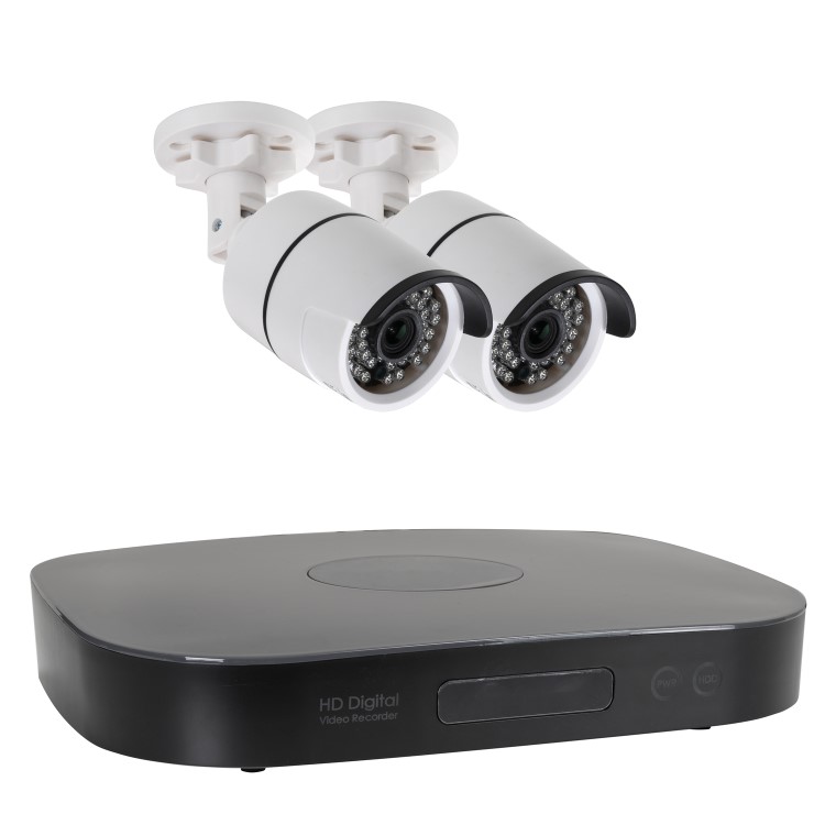 Box Opened electriQ 2 Camera 1080p HD CCTV System - No Hard Drive