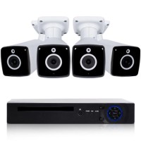 electriQ 4 Camera 4K Ultra HD DVR CCTV System with 2TB HDD