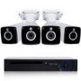electriQ 4 Camera 4K Ultra HD DVR CCTV System with 2TB HDD