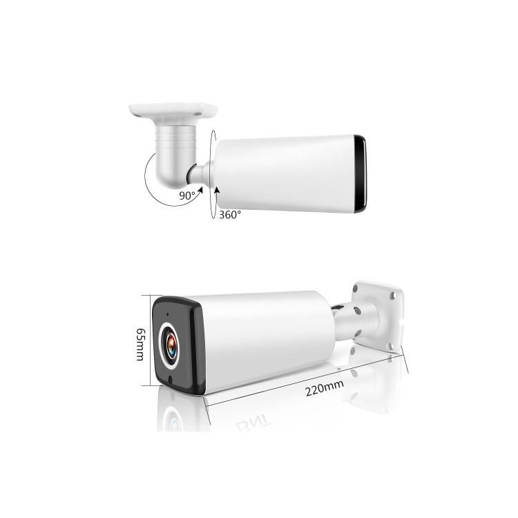 electriQ 4 Camera 4K Ultra HD DVR CCTV System with 2TB HDD