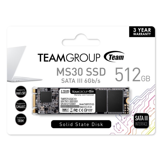 Team MS30 512GB M.2 SATA SATA III SSD