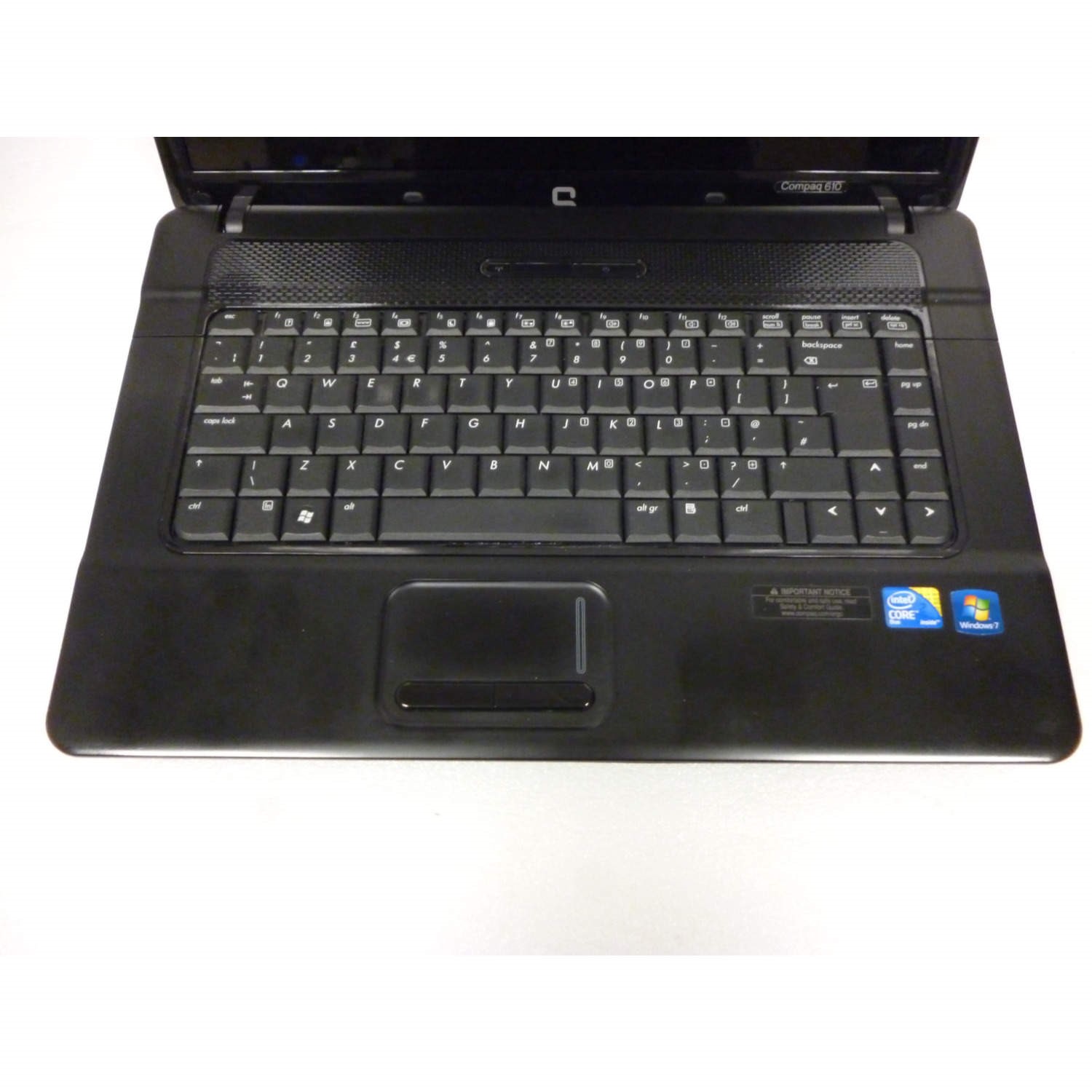 T1 HP Compaq 610 Core 2 Duo 2GB 320GB Windows 7 Pro 32 Bit Laptop