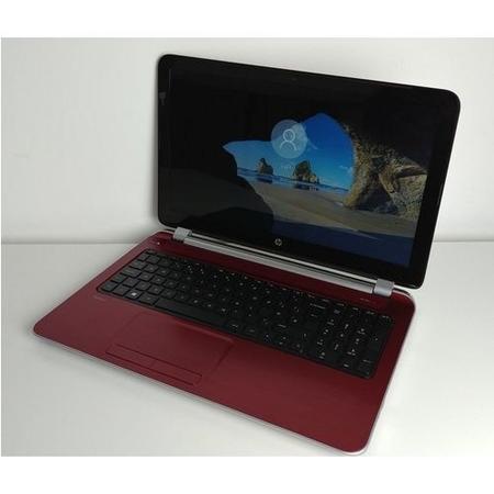 Refurbished HP 15-N270SA AMD A4 5000U 4GB 750GB DVDRW 15.6 Inch Windows 10 Laptop in Black and Red