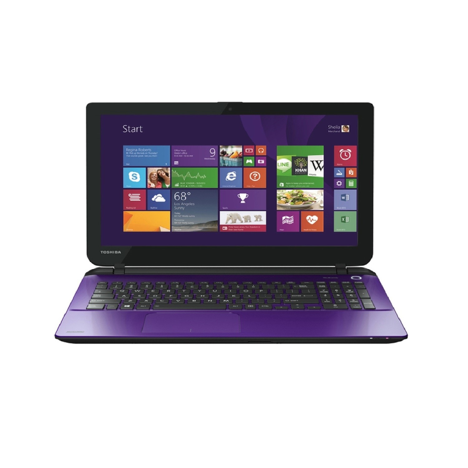 Repose-poignet / Clavier Toshiba Satellite L50D-B-14P - Violet - A000295780 - Occasion