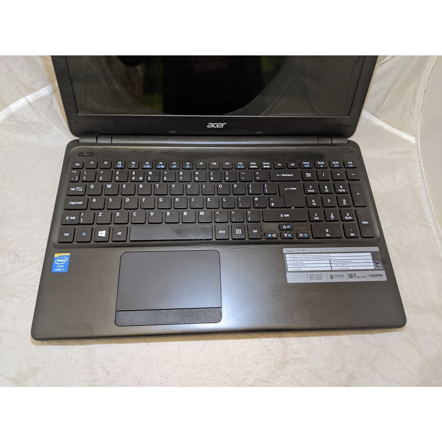 Refubished ACER ASPIRE E1-572 Core i7-4500U 6GB 750GB DVD/RW 15.6 