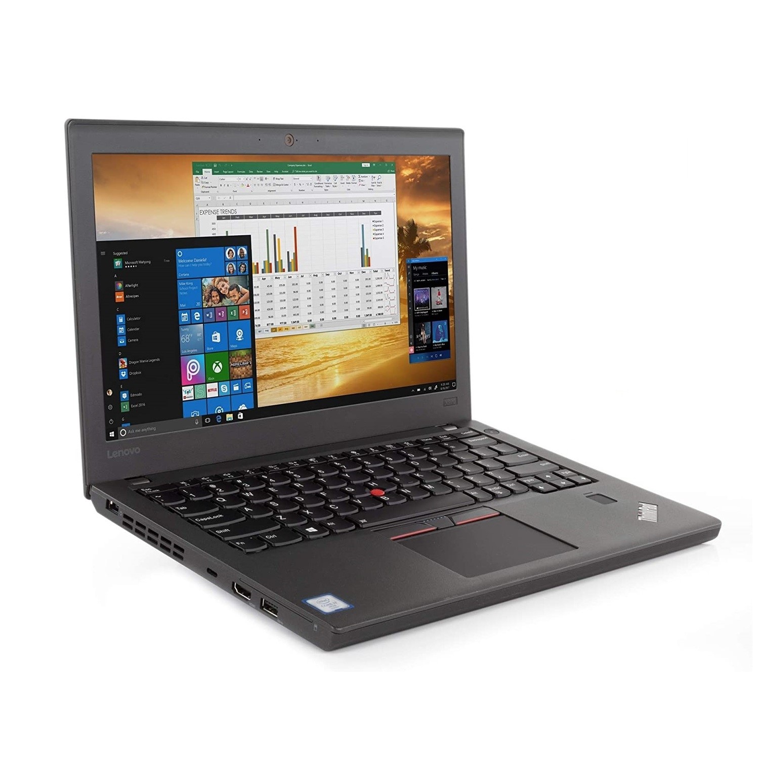 Lenovo ThinkPad X270 i5 8GB SSD(NVMe 256GB) 画面(fHD IPS