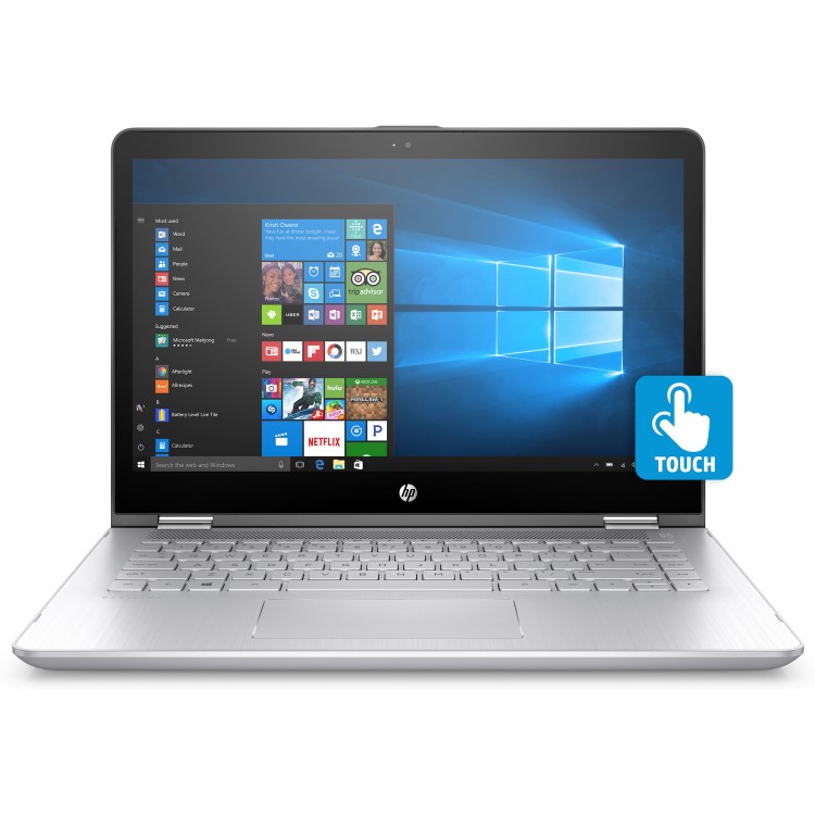 Refurbished HP Pavilion X360 Core i5-7200U 8GB 128GB 14 Inch Windows 10 Convertible Laptop