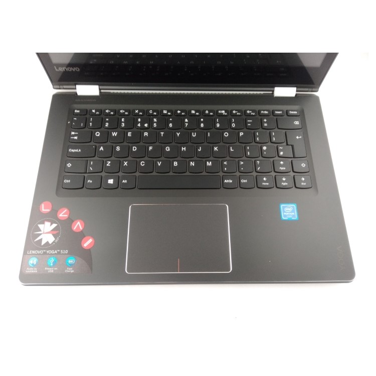 Refurbished Lenovo Yoga 510-14ISK Intel Pentium 4405U 4GB RAM 1TB HDD 14 Inch Windows 10 Laptop