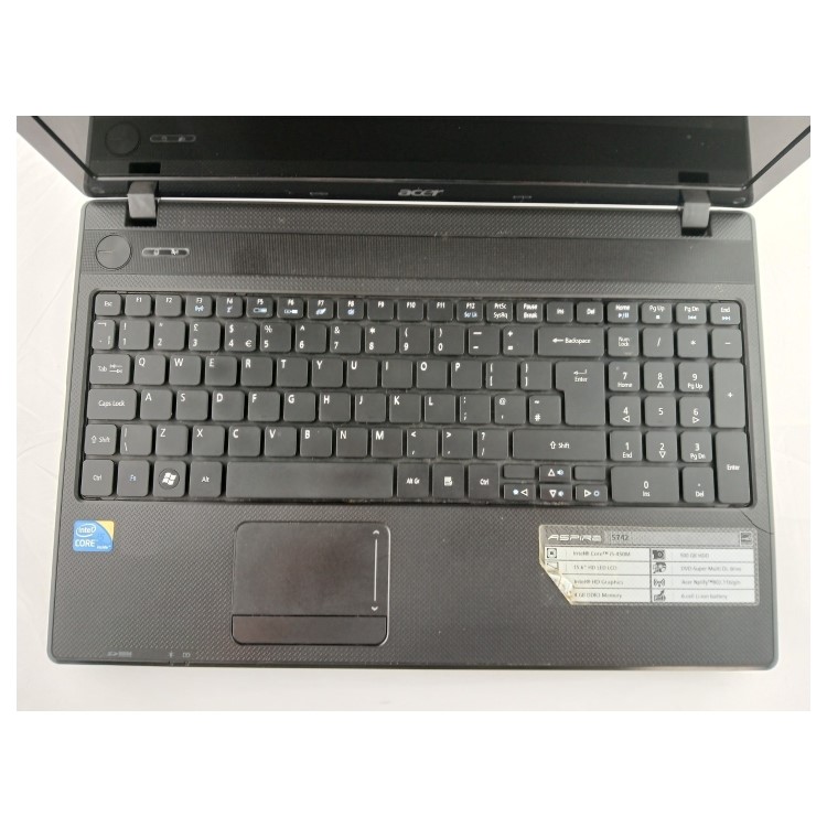 Refurbished Acer Aspire 5742 Core i5 M450 4GB RAM 500GB HDD 15.6 Inch Windows 10 Laptop