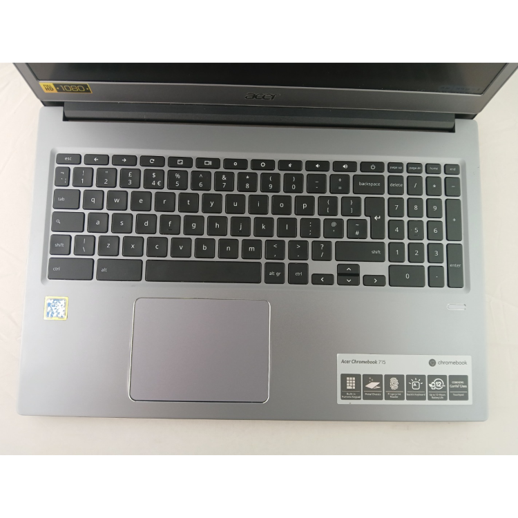 Refurbished Acer 715 Intel Pentium 4417U 4GB RAM 128GB SSD 15.6 Inch Chromebook