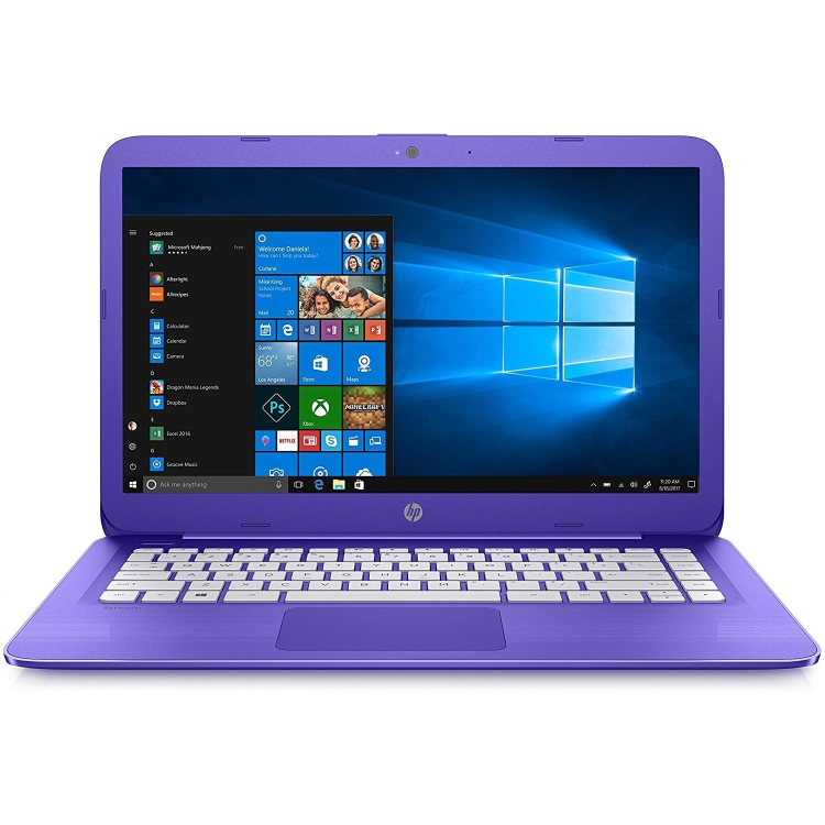 Refurbished HP Stream 14-AX0XX Intel Celeron N3060 4GB RAM 32GB SSD 14 Inch Windows 10 Laptop
