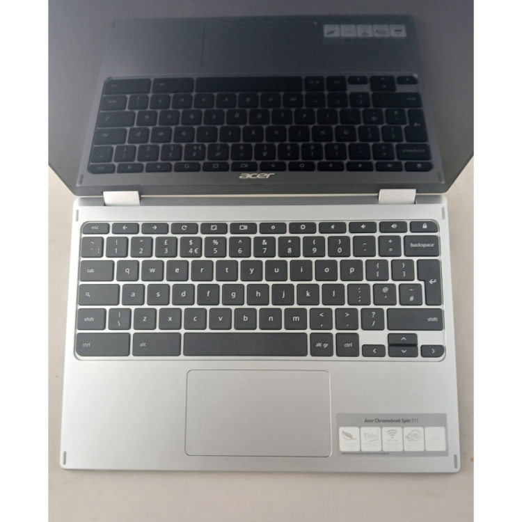 Refurbished Acer Spin 311 MediaTek Kompanio 500 4GB RAM 32GB SSD 11.6 Inch Chromebook