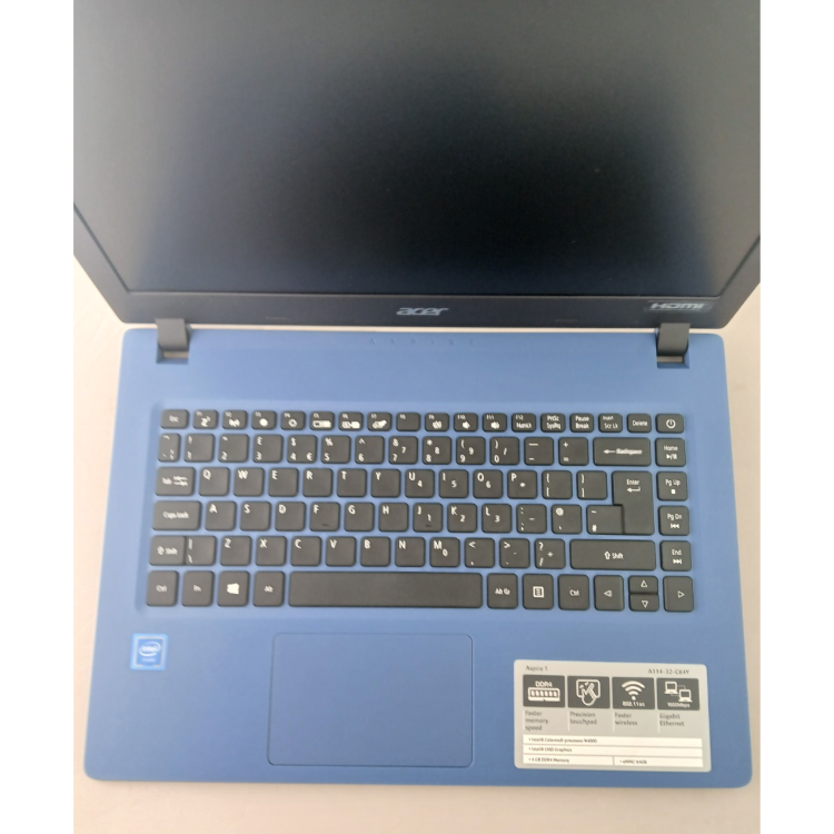 Refurbished Acer Aspire A114-32 Intel Celeron N4000 4GB RAM 64GB SSD 14 Inch Windows 10 Laptop