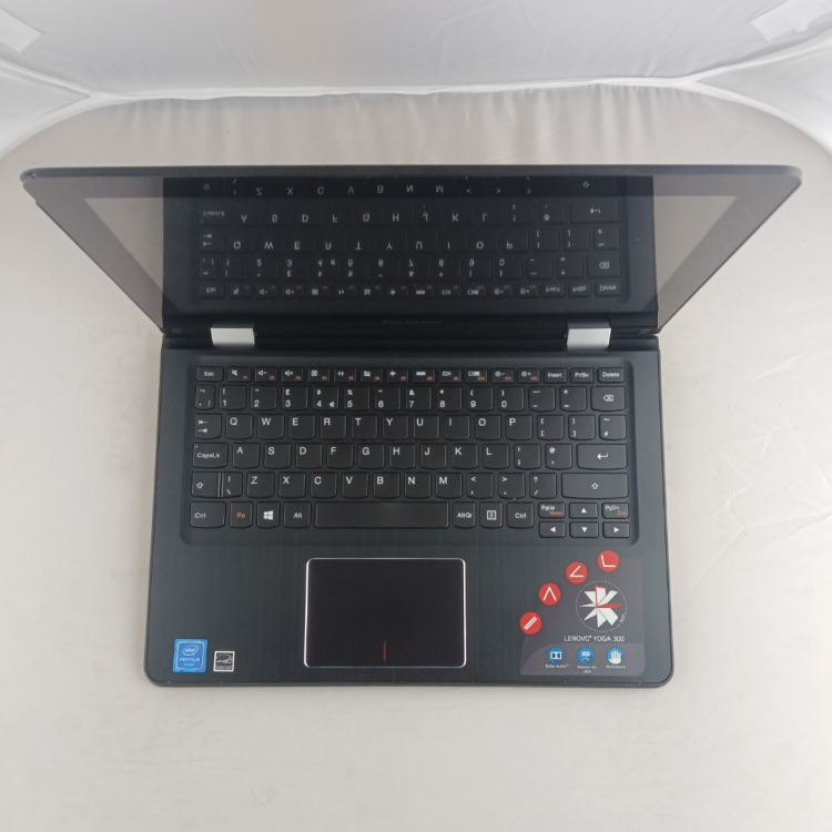 Refurbished Lenovo Yoga 300-11IBR Intel Pentium N3710 4GB RAM 500GB HDD 11.6 Inch Windows 11 Touchscreen Convertible Laptop