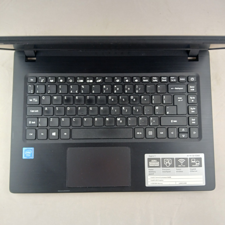 Refurbished Acer Aspire A114-32 Intel Celeron N4000 4GB RAM 64GB eMMC 14 Inch Windows 11 Laptop