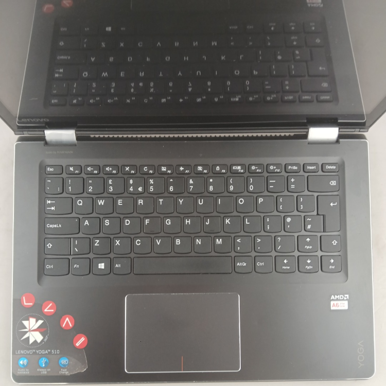 Refurbished Lenovo Yoga 510-14AST AMD A6-9210 4GB RAM 1TB HDD 14 Inch Windows 11 Touchscreen Convertible Laptop