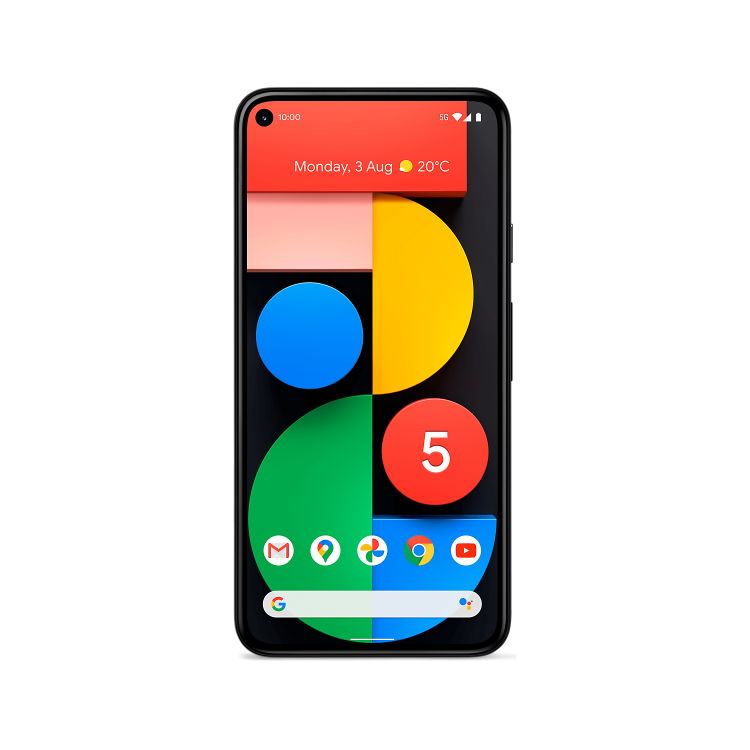 Grade A2 Google Pixel 5 Just Black 6" 128GB 5G Unlocked & SIM Free