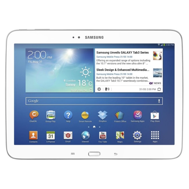 Refurbished Samsung Galaxy Tab 3 16GB 10.1 Inch Tablet in White