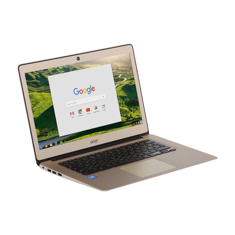 Refurbished Acer 14 CB3-431 Intel Celeron N3060 2GB 32GB 14 Inch Chromebook in Gold
