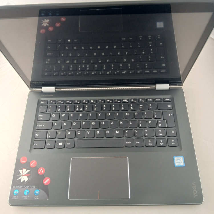 Refurbished Lenovo Yoga 510-14ISK Core i3-6100U 4GB RAM 128GB SSD 14 Inch Windows 11 Laptop