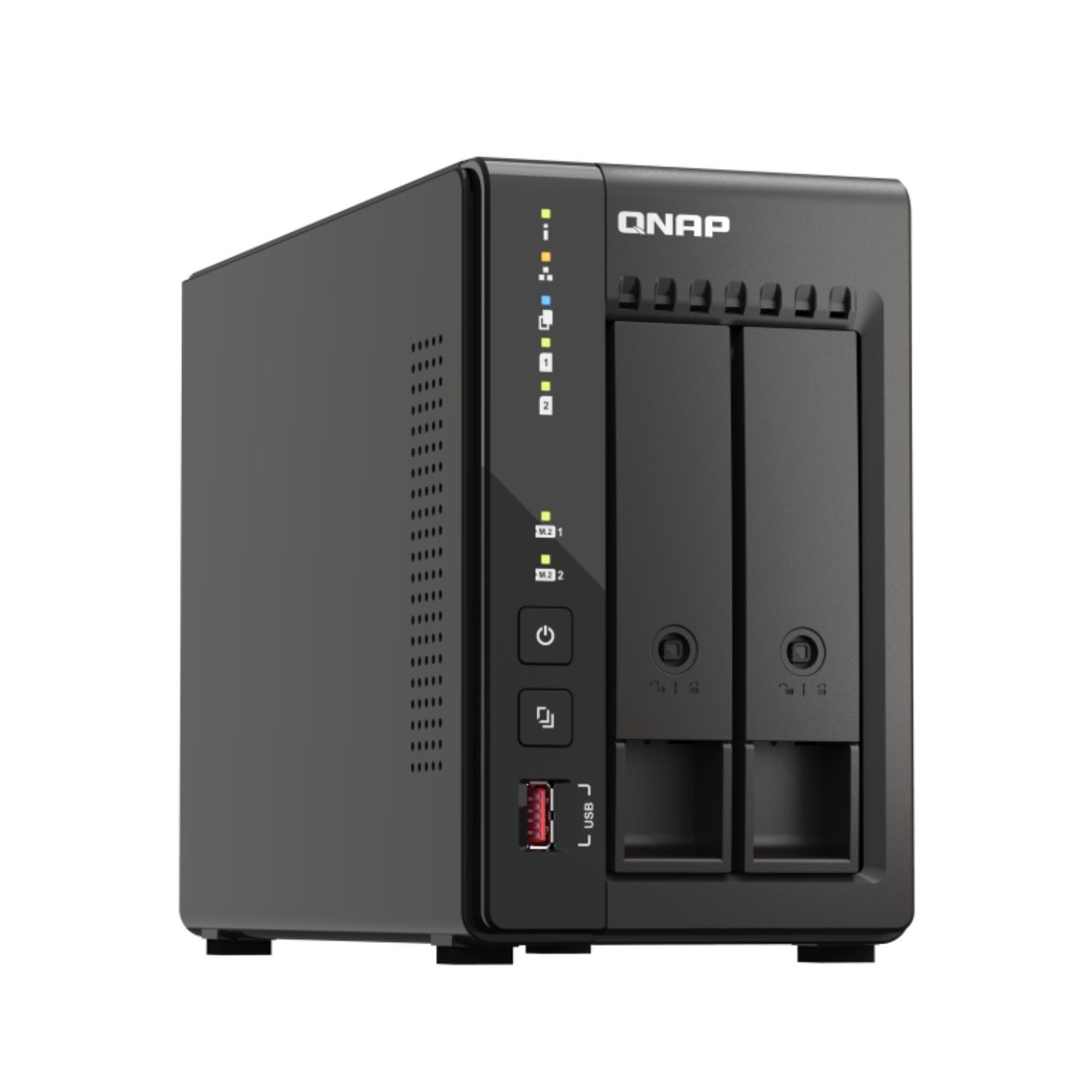 QNAP TS-253E 8GB RAM with 16TB Installed Storage 2 Bay SATA Desktop NAS ...