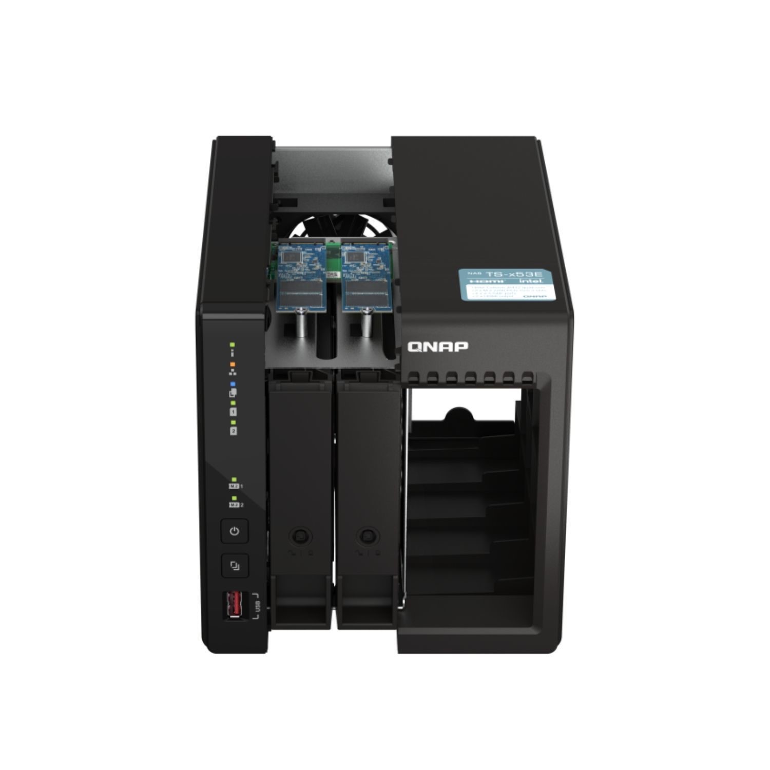 QNAP TS-253E 8GB RAM with 16TB Installed Storage 2 Bay SATA Desktop NAS ...