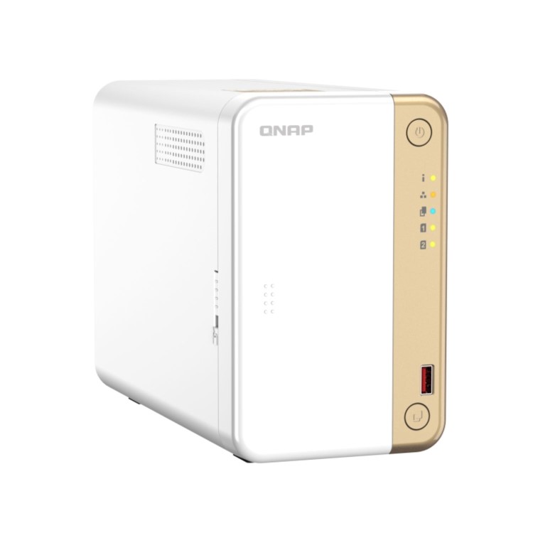 QNAP TS-262 4GB RAM with 16TB Installed Storage 2 Bay SATA Desktop NAS