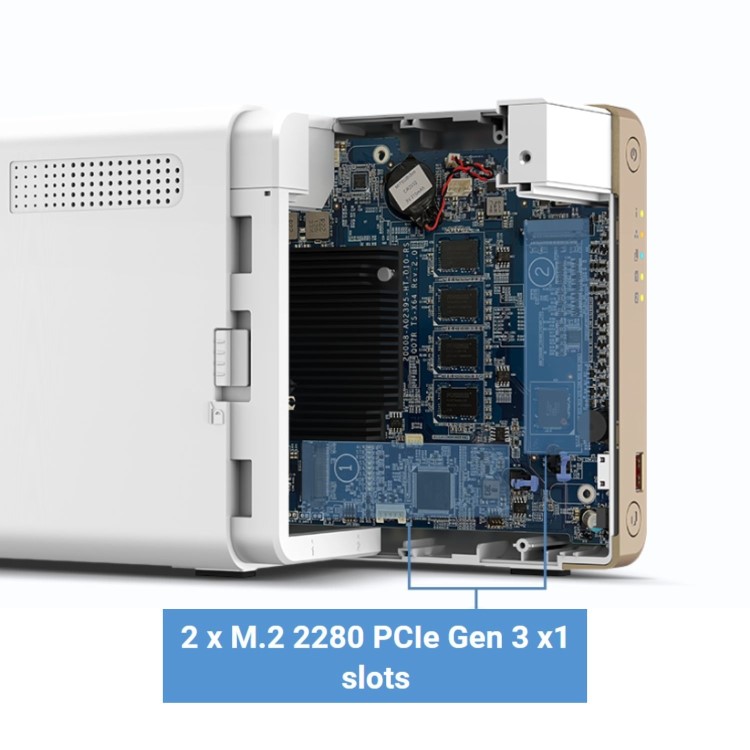 QNAP TS-262 4GB RAM with 16TB Installed Storage 2 Bay SATA Desktop NAS