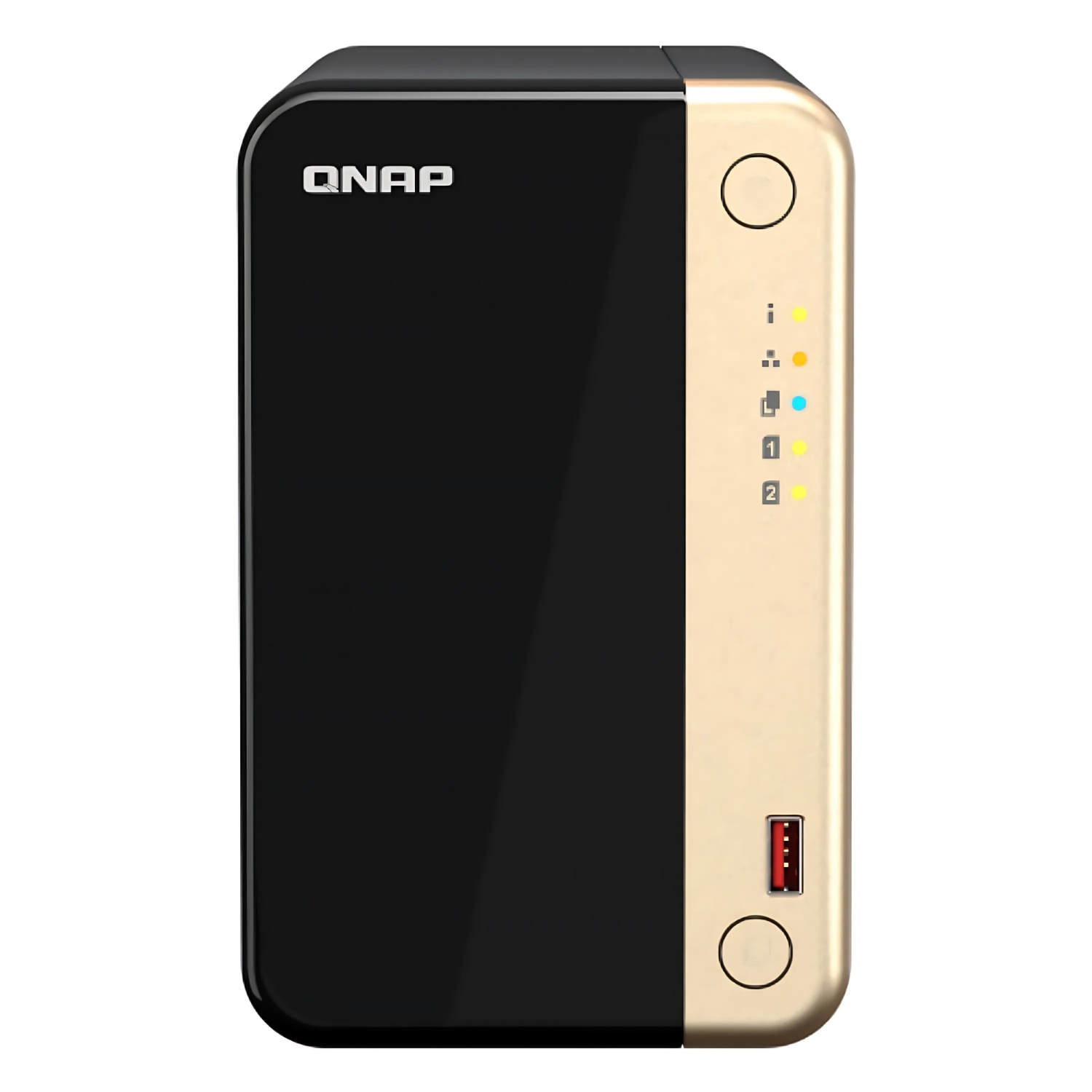 Qnap Ts-264 8GB RAM 2 Bay Sata Desktop Nas Black,Gold, Laptops Direct - TS-264-8G