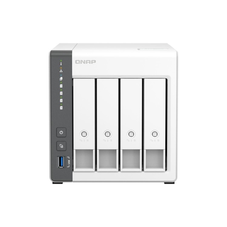 QNAP TS-433 4GB RAM with 32TB Installed Storage 4 Bay SATA Desktop NAS