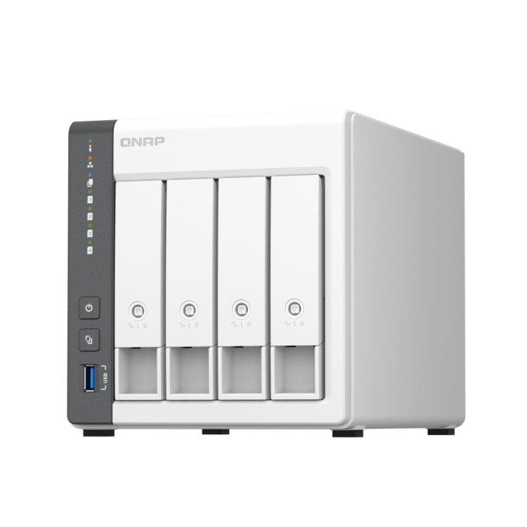 QNAP TS-433 4GB RAM with 32TB Installed Storage 4 Bay SATA Desktop NAS