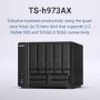 QNAP TS-h973AX 8GB RAM with 60TB Installed Storage 9 Bay SATA Desktop NAS Storage