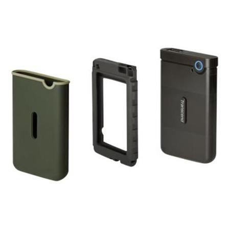 Transcend Slim StoreJet 25M3 2TB 2.5 Inch Portable External Hard Drive in Iron Grey 