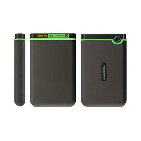 Transcend Slim StoreJet 25M3 2TB 2.5 Inch Portable External Hard Drive in Iron Grey 