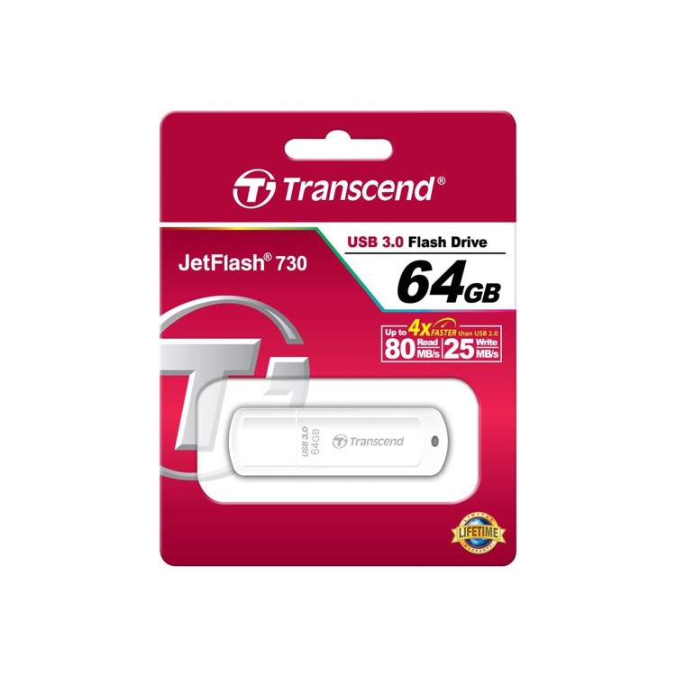 Transcend JF730 64GB USB3.0 White