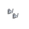 Rax Pair of Wall mounting Speaker Brackets - Small Silver