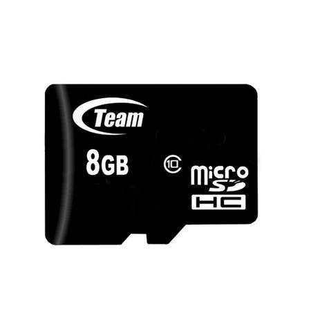 Team 8GB Micro SDHC Class 10 Flash Card with Adapter